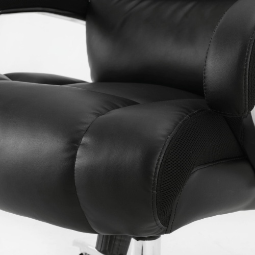 Кресло руководителя Brabix Premium Bomer HD-007 до 250 кг, кожа, черное 531939 фото 5